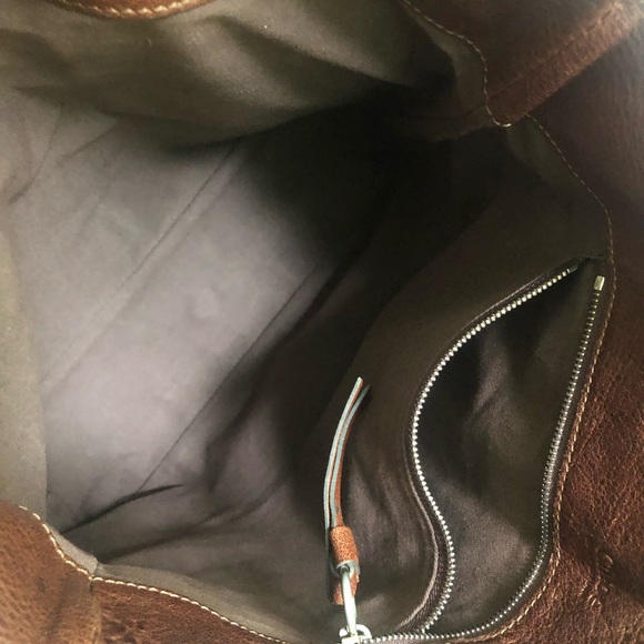 CHLOE burgundy brown leather bag - Picture 6 of 6